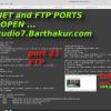 ftp and telnet 21 and 23 open