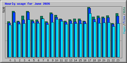 Hourly usage for June 2026